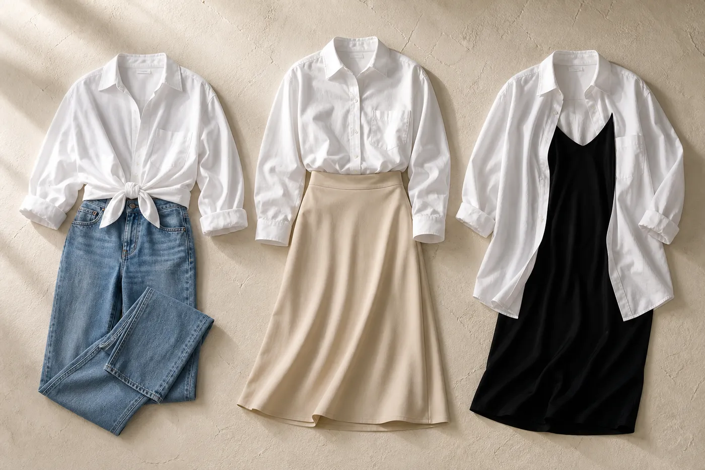 Twelve ways to wear the white shirt again