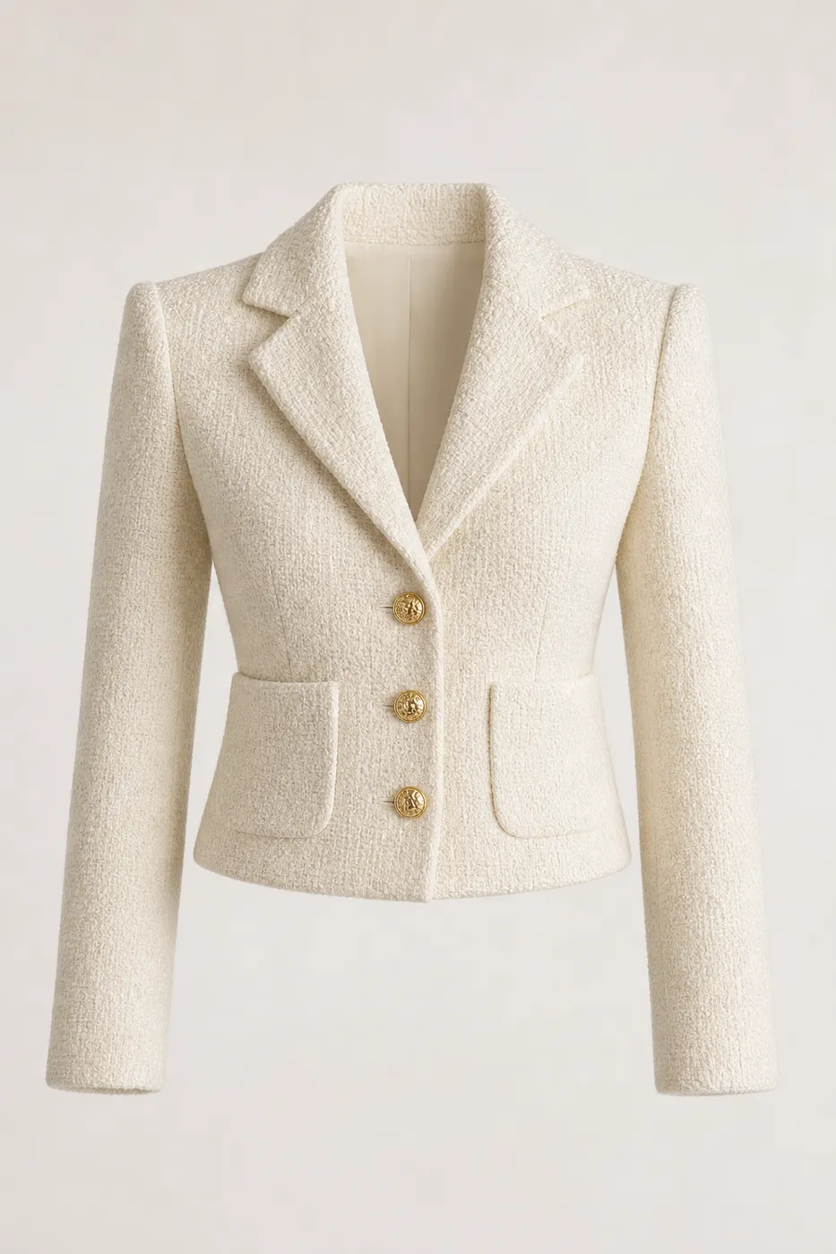 Iconic Structured Bouclé Wool Blazer No.21