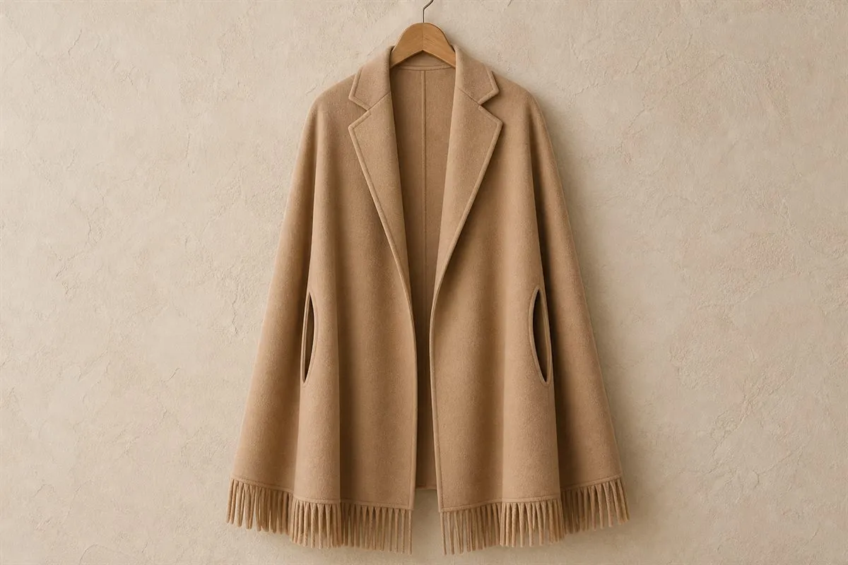 Signature Cape Oversize en Pure Laine Muse