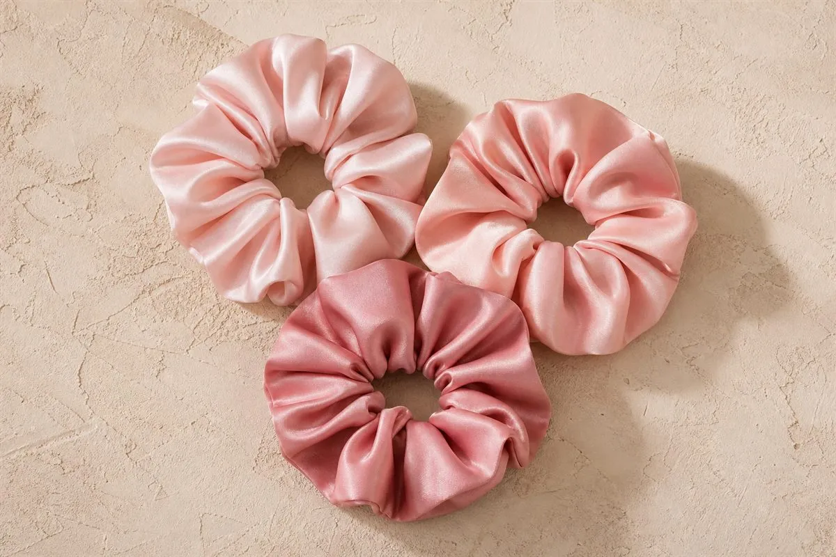 Iconic Lot de 3 Chouchous en Soie Limited Edition