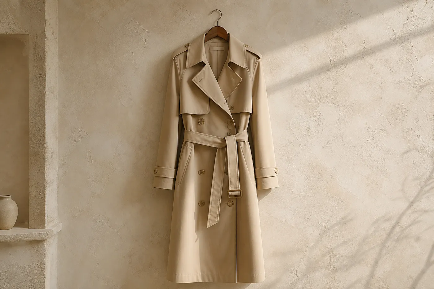Long Cotton Trench in Mastic No.01